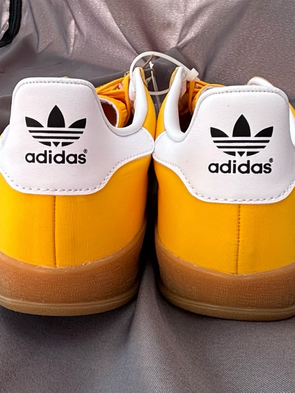 Adidas Gazelle Yellow White Gum Suede Men’s Size 12 New No Box - Picture 3 of 16